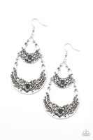 Springtime Gardens Green Earrings-Jewelry-Paparazzi Accessories-Ericka C Wise, $5 Jewelry Paparazzi accessories jewelry ericka champion wise elite consultant life of the party fashion fix lead and nickel free florida palm bay melbourne