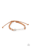 Learn to Love Brown Bracelet-Jewelry-Paparazzi Accessories-Ericka C Wise, $5 Jewelry Paparazzi accessories jewelry ericka champion wise elite consultant life of the party fashion fix lead and nickel free florida palm bay melbourne