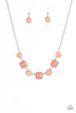 Trend Worthy Orange Necklace-Jewelry-Paparazzi Accessories-Ericka C Wise, $5 Jewelry Paparazzi accessories jewelry ericka champion wise elite consultant life of the party fashion fix lead and nickel free florida palm bay melbourne