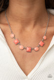 Trend Worthy Orange Necklace-Jewelry-Paparazzi Accessories-Ericka C Wise, $5 Jewelry Paparazzi accessories jewelry ericka champion wise elite consultant life of the party fashion fix lead and nickel free florida palm bay melbourne
