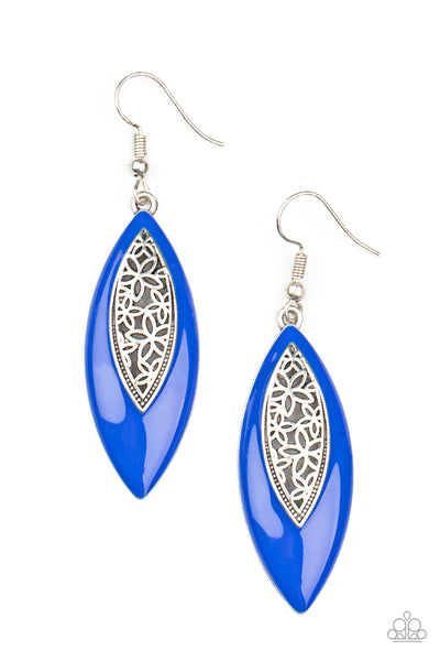 Venetian Vanity Blue Earrings-Jewelry-Paparazzi Accessories-Ericka C Wise, $5 Jewelry Paparazzi accessories jewelry ericka champion wise elite consultant life of the party fashion fix lead and nickel free florida palm bay melbourne