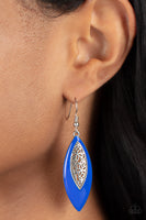 Venetian Vanity Blue Earrings-Jewelry-Paparazzi Accessories-Ericka C Wise, $5 Jewelry Paparazzi accessories jewelry ericka champion wise elite consultant life of the party fashion fix lead and nickel free florida palm bay melbourne