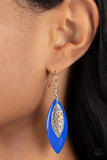 Venetian Vanity Blue Earrings-Jewelry-Paparazzi Accessories-Ericka C Wise, $5 Jewelry Paparazzi accessories jewelry ericka champion wise elite consultant life of the party fashion fix lead and nickel free florida palm bay melbourne