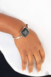 Turning a Cornerstone Black Bracelet-Jewelry-Paparazzi Accessories-Ericka C Wise, $5 Jewelry Paparazzi accessories jewelry ericka champion wise elite consultant life of the party fashion fix lead and nickel free florida palm bay melbourne