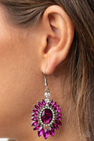 Big Time Twinkle Pink Earrings-Jewelry-Paparazzi Accessories-Ericka C Wise, $5 Jewelry Paparazzi accessories jewelry ericka champion wise elite consultant life of the party fashion fix lead and nickel free florida palm bay melbourne