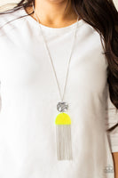 Color Me Neon Yellow Necklace-Jewelry-Paparazzi Accessories-Ericka C Wise, $5 Jewelry Paparazzi accessories jewelry ericka champion wise elite consultant life of the party fashion fix lead and nickel free florida palm bay melbourne