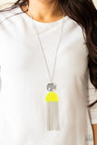 Color Me Neon Yellow Necklace-Jewelry-Paparazzi Accessories-Ericka C Wise, $5 Jewelry Paparazzi accessories jewelry ericka champion wise elite consultant life of the party fashion fix lead and nickel free florida palm bay melbourne