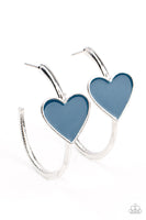 Kiss Up Blue Earrings-Jewelry-Paparazzi Accessories-Ericka C Wise, $5 Jewelry Paparazzi accessories jewelry ericka champion wise elite consultant life of the party fashion fix lead and nickel free florida palm bay melbourne
