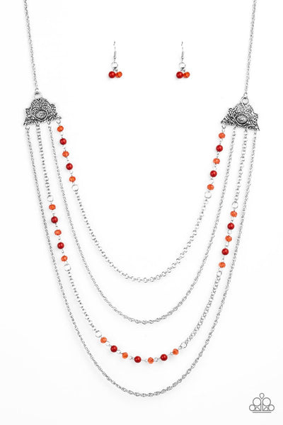 Pharaoh Finesse Brown Necklace-Jewelry-Paparazzi Accessories-Ericka C Wise, $5 Jewelry Paparazzi accessories jewelry ericka champion wise elite consultant life of the party fashion fix lead and nickel free florida palm bay melbourne