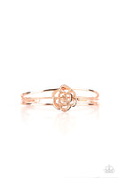 Rosy Repose Copper Bracelet-Jewelry-Paparazzi Accessories-Ericka C Wise, $5 Jewelry Paparazzi accessories jewelry ericka champion wise elite consultant life of the party fashion fix lead and nickel free florida palm bay melbourne