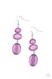 Tiers of Tranquility Purple Earrings-Jewelry-Paparazzi Accessories-Ericka C Wise, $5 Jewelry Paparazzi accessories jewelry ericka champion wise elite consultant life of the party fashion fix lead and nickel free florida palm bay melbourne