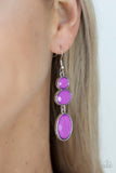 Tiers of Tranquility Purple Earrings-Jewelry-Paparazzi Accessories-Ericka C Wise, $5 Jewelry Paparazzi accessories jewelry ericka champion wise elite consultant life of the party fashion fix lead and nickel free florida palm bay melbourne