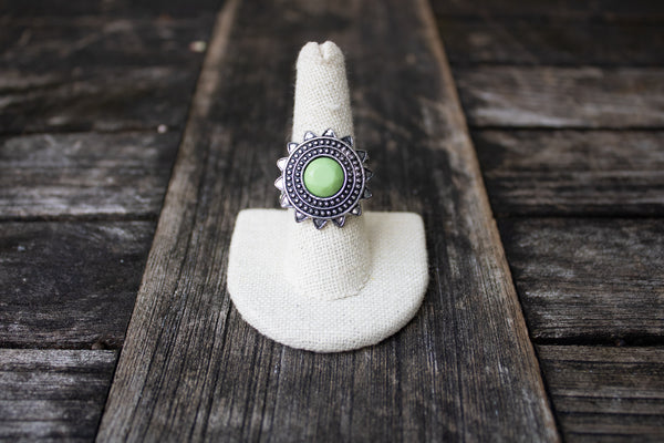 Vintage Green Ring-Jewelry-Paparazzi Accessories-Ericka C Wise, $5 Jewelry Paparazzi accessories jewelry ericka champion wise elite consultant life of the party fashion fix lead and nickel free florida palm bay melbourne
