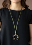 Elliptical Essence Green Necklace-Jewelry-Paparazzi Accessories-Ericka C Wise, $5 Jewelry Paparazzi accessories jewelry ericka champion wise elite consultant life of the party fashion fix lead and nickel free florida palm bay melbourne