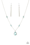 Romantic Rendezvous Blue Necklace-Jewelry-Paparazzi Accessories-Ericka C Wise, $5 Jewelry Paparazzi accessories jewelry ericka champion wise elite consultant life of the party fashion fix lead and nickel free florida palm bay melbourne