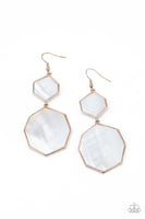 Vacation Glow Rose Gold Earrings-Jewelry-Paparazzi Accessories-Ericka C Wise, $5 Jewelry Paparazzi accessories jewelry ericka champion wise elite consultant life of the party fashion fix lead and nickel free florida palm bay melbourne