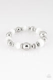 Once Upon a Maritime White Bracelet-Jewelry-Paparazzi Accessories-Ericka C Wise, $5 Jewelry Paparazzi accessories jewelry ericka champion wise elite consultant life of the party fashion fix lead and nickel free florida palm bay melbourne