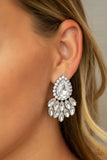 A Breath of Fresh Heir White Earrings-Jewelry-Paparazzi Accessories-Ericka C Wise, $5 Jewelry Paparazzi accessories jewelry ericka champion wise elite consultant life of the party fashion fix lead and nickel free florida palm bay melbourne