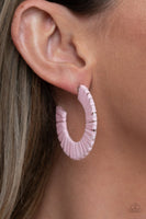 A Chance of Rainbows Pink Earrings-Jewelry-Paparazzi Accessories-Ericka C Wise, $5 Jewelry Paparazzi accessories jewelry ericka champion wise elite consultant life of the party fashion fix lead and nickel free florida palm bay melbourne