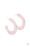 A Chance of Rainbows Pink Earrings-Jewelry-Paparazzi Accessories-Ericka C Wise, $5 Jewelry Paparazzi accessories jewelry ericka champion wise elite consultant life of the party fashion fix lead and nickel free florida palm bay melbourne