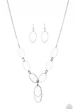 All Oval Town Silver Necklace-Jewelry-Paparazzi Accessories-Ericka C Wise, $5 Jewelry Paparazzi accessories jewelry ericka champion wise elite consultant life of the party fashion fix lead and nickel free florida palm bay melbourne
