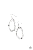 Artifact Checker Silver Earrings-Jewelry-Paparazzi Accessories-Ericka C Wise, $5 Jewelry Paparazzi accessories jewelry ericka champion wise elite consultant life of the party fashion fix lead and nickel free florida palm bay melbourne
