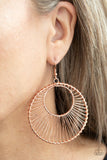 Artisan Applique Copper Earrings-Jewelry-Paparazzi Accessories-Ericka C Wise, $5 Jewelry Paparazzi accessories jewelry ericka champion wise elite consultant life of the party fashion fix lead and nickel free florida palm bay melbourne