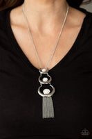 As Moon As I Can White Necklace-Jewelry-Paparazzi Accessories-Ericka C Wise, $5 Jewelry Paparazzi accessories jewelry ericka champion wise elite consultant life of the party fashion fix lead and nickel free florida palm bay melbourne