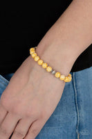Awakened Yellow Bracelet-Jewelry-Paparazzi Accessories-Ericka C Wise, $5 Jewelry Paparazzi accessories jewelry ericka champion wise elite consultant life of the party fashion fix lead and nickel free florida palm bay melbourne