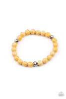 Awakened Yellow Bracelet-Jewelry-Paparazzi Accessories-Ericka C Wise, $5 Jewelry Paparazzi accessories jewelry ericka champion wise elite consultant life of the party fashion fix lead and nickel free florida palm bay melbourne