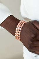 Basic Bliss Copper Bracelet-Jewelry-Paparazzi Accessories-Ericka C Wise, $5 Jewelry Paparazzi accessories jewelry ericka champion wise elite consultant life of the party fashion fix lead and nickel free florida palm bay melbourne