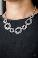 Basically Baltic Silver Necklace-Jewelry-Paparazzi Accessories-Ericka C Wise, $5 Jewelry Paparazzi accessories jewelry ericka champion wise elite consultant life of the party fashion fix lead and nickel free florida palm bay melbourne