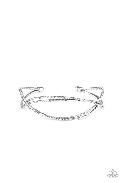 Bending Over Backwards Silver Bracelet-Jewelry-Ericka C Wise, $5 Jewelry-Ericka C Wise, $5 Jewelry Paparazzi accessories jewelry ericka champion wise elite consultant life of the party fashion fix lead and nickel free florida palm bay melbourne