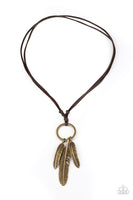 Bird Watcher Brown Urban Necklace-Jewelry-Paparazzi Accessories-Ericka C Wise, $5 Jewelry Paparazzi accessories jewelry ericka champion wise elite consultant life of the party fashion fix lead and nickel free florida palm bay melbourne