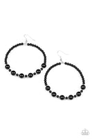 Boss Posh Black Earrings-Jewelry-Paparazzi Accessories-Ericka C Wise, $5 Jewelry Paparazzi accessories jewelry ericka champion wise elite consultant life of the party fashion fix lead and nickel free florida palm bay melbourne