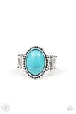 Bountiful Deserts Blue Ring-Jewelry-Paparazzi Accessories-Ericka C Wise, $5 Jewelry Paparazzi accessories jewelry ericka champion wise elite consultant life of the party fashion fix lead and nickel free florida palm bay melbourne