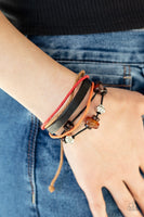 Breaking Ground Orange Urban Bracelet-Jewelry-Paparazzi Accessories-Ericka C Wise, $5 Jewelry Paparazzi accessories jewelry ericka champion wise elite consultant life of the party fashion fix lead and nickel free florida palm bay melbourne