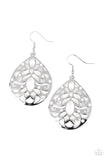 Casually Coachella White Earrings-Jewelry-Paparazzi Accessories-Ericka C Wise, $5 Jewelry Paparazzi accessories jewelry ericka champion wise elite consultant life of the party fashion fix lead and nickel free florida palm bay melbourne