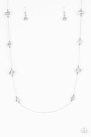 Champagne On the Rocks Silver Necklace-Jewelry-Paparazzi Accessories-Ericka C Wise, $5 Jewelry Paparazzi accessories jewelry ericka champion wise elite consultant life of the party fashion fix lead and nickel free florida palm bay melbourne