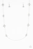 Champagne On the Rocks Silver Necklace-Jewelry-Paparazzi Accessories-Ericka C Wise, $5 Jewelry Paparazzi accessories jewelry ericka champion wise elite consultant life of the party fashion fix lead and nickel free florida palm bay melbourne