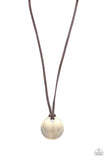 Clean Slate Brass Urban Necklace-Jewelry-Paparazzi Accessories-Ericka C Wise, $5 Jewelry Paparazzi accessories jewelry ericka champion wise elite consultant life of the party fashion fix lead and nickel free florida palm bay melbourne