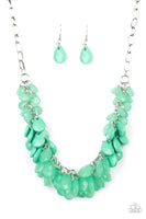 Colorfully Clustered Green Necklace-Jewelry-Paparazzi Accessories-Ericka C Wise, $5 Jewelry Paparazzi accessories jewelry ericka champion wise elite consultant life of the party fashion fix lead and nickel free florida palm bay melbourne