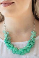 Colorfully Clustered Green Necklace-Jewelry-Paparazzi Accessories-Ericka C Wise, $5 Jewelry Paparazzi accessories jewelry ericka champion wise elite consultant life of the party fashion fix lead and nickel free florida palm bay melbourne