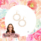Glowing Reviews Gold Earrings-Jewelry-Paparazzi Accessories-Ericka C Wise, $5 Jewelry Paparazzi accessories jewelry ericka champion wise elite consultant life of the party fashion fix lead and nickel free florida palm bay melbourne