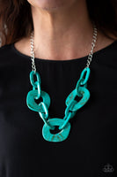 Courageously Chromatic Blue Necklace- Paparazzi Accessories-Jewelry-Paparazzi Accessories-Ericka C Wise, $5 Jewelry Paparazzi accessories jewelry ericka champion wise elite consultant life of the party fashion fix lead and nickel free florida palm bay melbourne