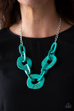 Courageously Chromatic Blue Necklace- Paparazzi Accessories-Jewelry-Paparazzi Accessories-Ericka C Wise, $5 Jewelry Paparazzi accessories jewelry ericka champion wise elite consultant life of the party fashion fix lead and nickel free florida palm bay melbourne