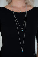 Crystal Chic Blue Necklace-Jewelry-Paparazzi Accessories-Ericka C Wise, $5 Jewelry Paparazzi accessories jewelry ericka champion wise elite consultant life of the party fashion fix lead and nickel free florida palm bay melbourne