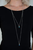 Crystal Chic Blue Necklace-Jewelry-Paparazzi Accessories-Ericka C Wise, $5 Jewelry Paparazzi accessories jewelry ericka champion wise elite consultant life of the party fashion fix lead and nickel free florida palm bay melbourne