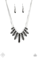 Dangerous Dazzle Black Necklace-Jewelry-Paparazzi Accessories-Ericka C Wise, $5 Jewelry Paparazzi accessories jewelry ericka champion wise elite consultant life of the party fashion fix lead and nickel free florida palm bay melbourne