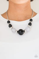 Daytime Drama Black Necklace-Ericka C Wise, $5 Jewelry-Ericka C Wise, $5 Jewelry Paparazzi accessories jewelry ericka champion wise elite consultant life of the party fashion fix lead and nickel free florida palm bay melbourne
